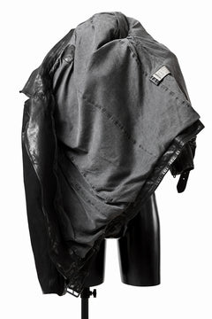 Load image into Gallery viewer, ISAMU KATAYAMA BACKLASH MOTO JACKET / ITALY-SHOULDER OBJECT DYED (BLACK)