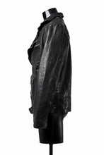 Load image into Gallery viewer, ISAMU KATAYAMA BACKLASH MOTO JACKET / ITALY-SHOULDER OBJECT DYED (BLACK)