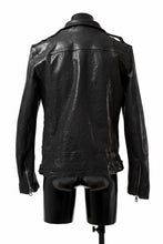 Load image into Gallery viewer, ISAMU KATAYAMA BACKLASH MOTO JACKET / ITALY-SHOULDER OBJECT DYED (BLACK)