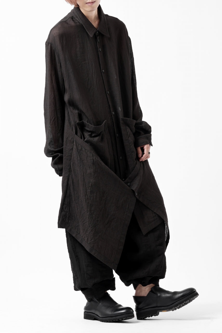 画像をギャラリービューアに読み込む, SOSNOVSKA SAGGING FRONT SHIRT (BLACK)
