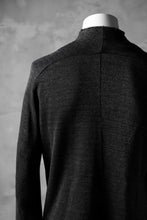 Load image into Gallery viewer, blackcrow raglan zip blouson / cotton&hemp double faces (charcoal)