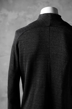 Load image into Gallery viewer, blackcrow raglan zip blouson / cotton&hemp double faces (charcoal)