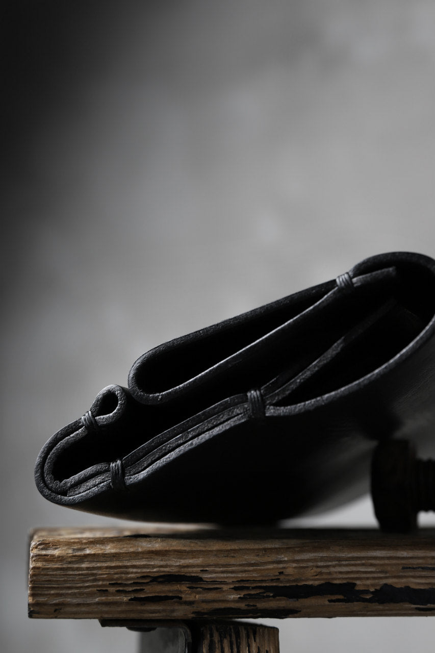 Load image into Gallery viewer, KLASICA LONG WALLET / TEMPESTI OILED COW BENDS LEATHER (BLACK)