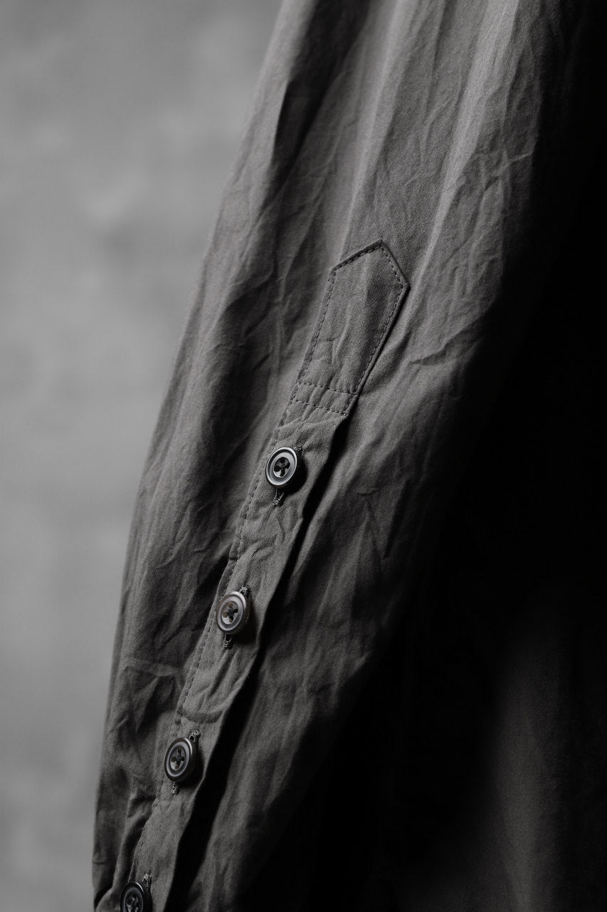 画像をギャラリービューアに読み込む, KLASICA SABRON HALF BUTTON PULLOVER SHIRT / TYPE-WRITER CLOTH (MOSS)