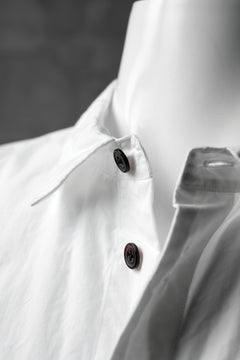 画像をギャラリービューアに読み込む, KLASICA SABRON BUTTON FRY SHIRT / TYPE-WRITER CLOTH (WHITE)