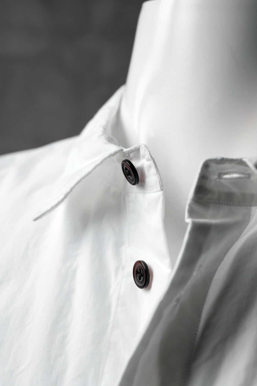画像をギャラリービューアに読み込む, KLASICA SABRON BUTTON FRY SHIRT / TYPE-WRITER CLOTH (WHITE)