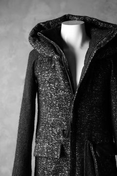 画像をギャラリービューアに読み込む, PAL OFFNER PADDED HOODNECK COAT (TWEEDY MELANGE)