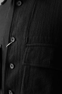 画像をギャラリービューアに読み込む, COLINA BDU JACKET / HAND-SPUN COTTON TWILL (BLACK)