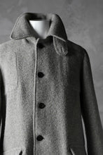 画像をギャラリービューアに読み込む, sus-sous foot guards great coat / W100 Harris melton raised washer (TOP GREY BEIGE)