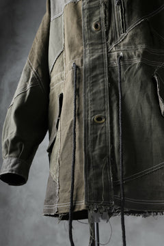 画像をギャラリービューアに読み込む, BACKLASH x LOOM exclusive RECONSTRUCTIVE HOODED JACKET / VINTAGE MILITARY CANVAS