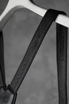 画像をギャラリービューアに読み込む, discord Yohji Yamamoto TUCKED LEATHER BACKPACK (BLACK)