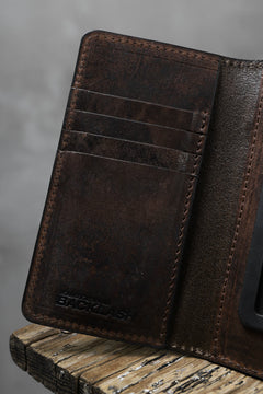 Load image into Gallery viewer, ISAMU KATAYAMA BACKLASH SMART PHONE CASE/PURSE / ITALY DOUBLE SHOULDER (DARK BROWN)