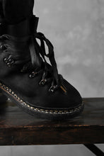 画像をギャラリービューアに読み込む, A DICIANNOVEVENTITRE A1923 Norwegian Laced Boots SH2 / Cavallo Oilo (NERO)