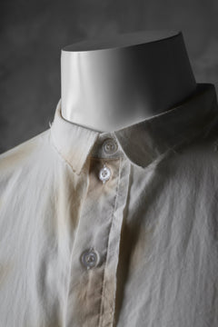 画像をギャラリービューアに読み込む, Aleksandr Manamis Raw Hallf Collar Shirt / Tea Stain Dot