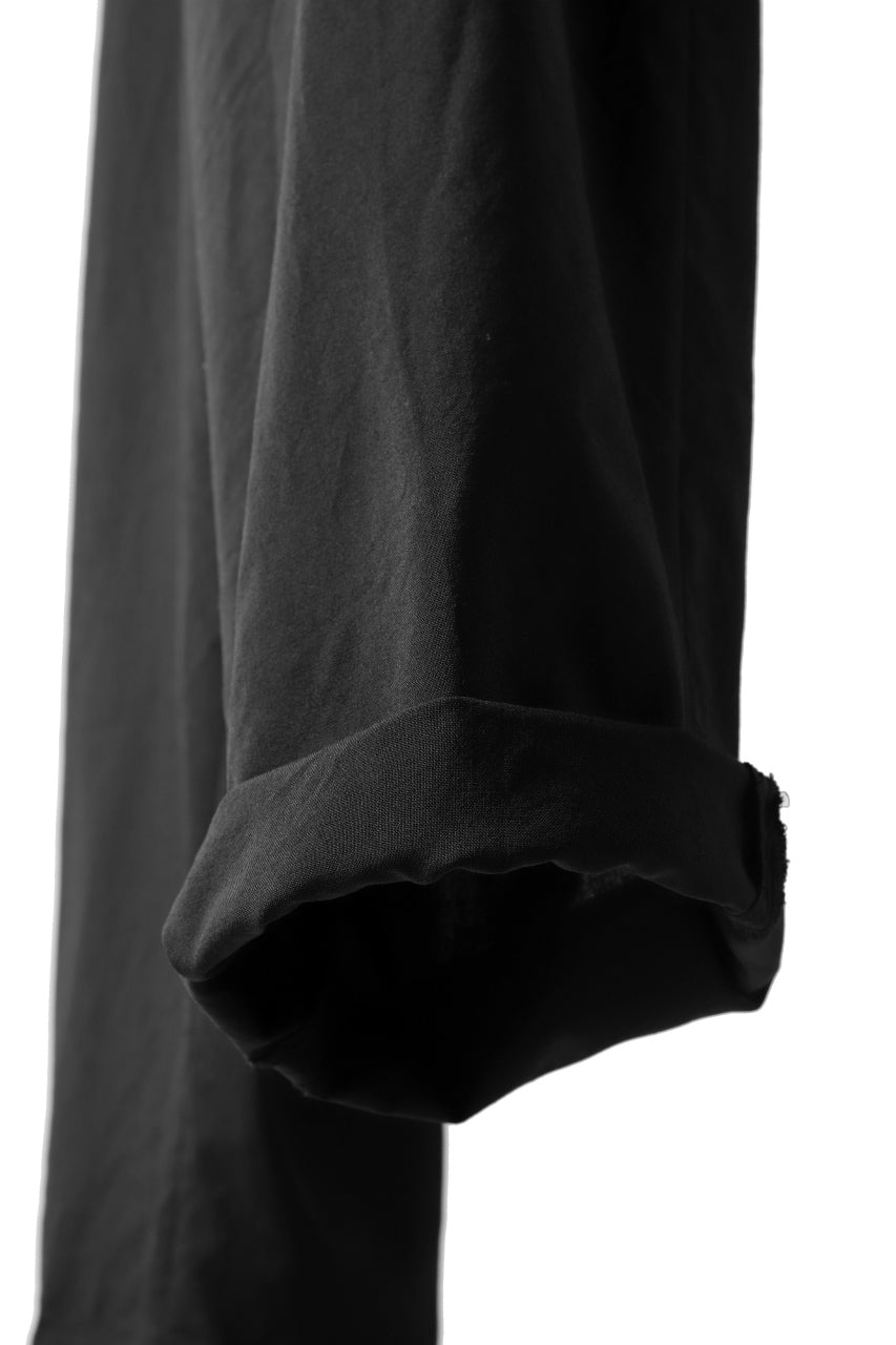 画像をギャラリービューアに読み込む, COLINA W-TUCK PANTS / WASHABLE WOOL TROPICAL (BLACK)