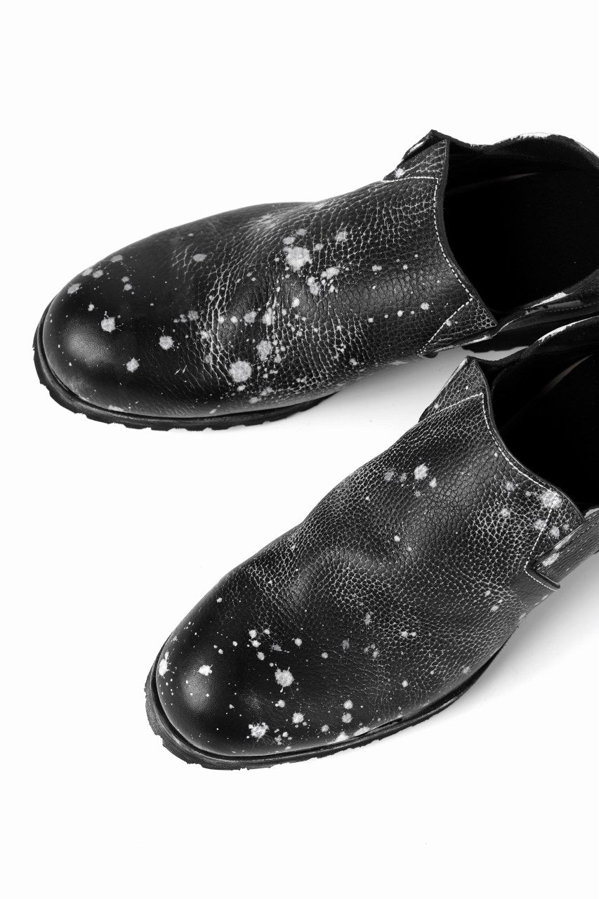 画像をギャラリービューアに読み込む, Portaille exclusive PL5 VB Slipon Shoes / Oiled Kip handpainted (BLACK)