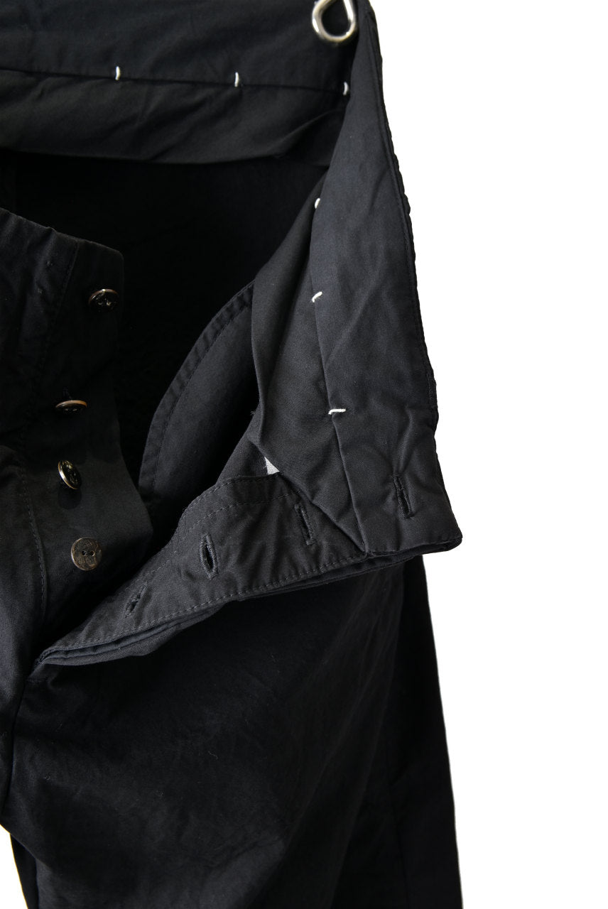 Load image into Gallery viewer, blackcrow high density cotton banana shape trousers (BLACK)