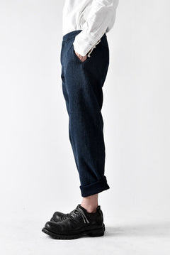 画像をギャラリービューアに読み込む, COLINA SASHIKO CURVED TROUSERS (INDIGO)