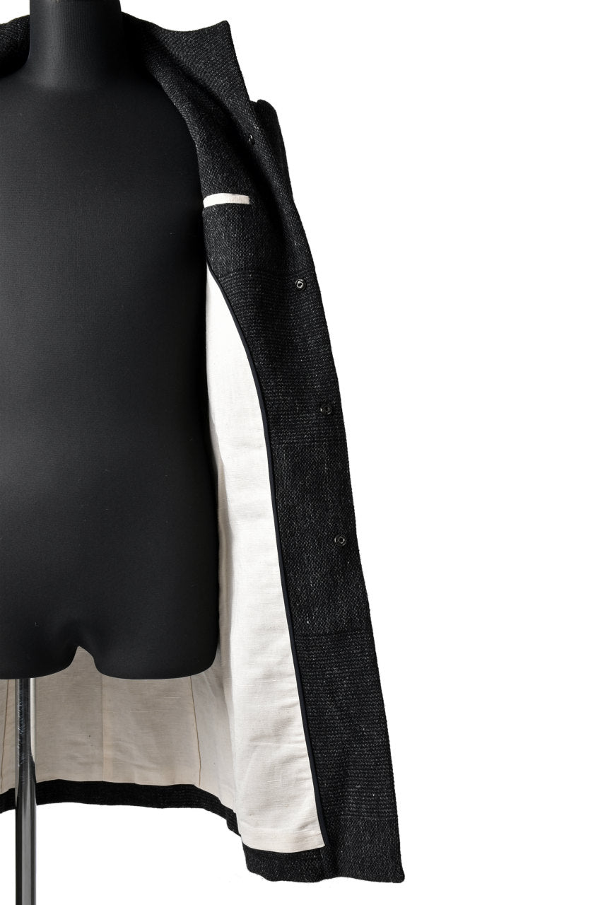 Load image into Gallery viewer, blackcrow standcollar tailorcoat (wool dark check)