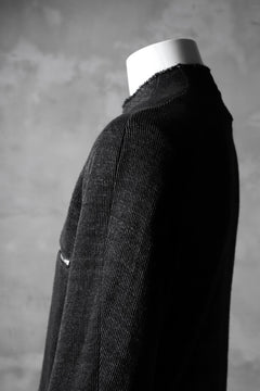 Load image into Gallery viewer, blackcrow raglan zip blouson / cotton&hemp double faces (charcoal)