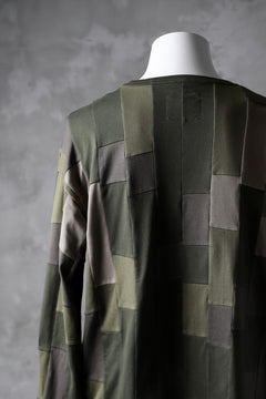 Load image into Gallery viewer, ISAMU KATAYAMA BACKLASH PATCHWORK-PRODUCTION JERSEY TOPS (KHAKI)