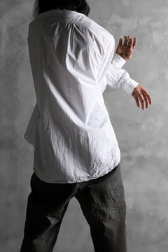 画像をギャラリービューアに読み込む, KLASICA SABRON HALF BUTTON PULLOVER SHIRT / TYPE-WRITER CLOTH (WHITE)