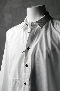 画像をギャラリービューアに読み込む, KLASICA SABRON BUTTON FRY SHIRT / TYPE-WRITER CLOTH (WHITE)
