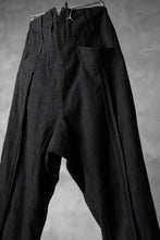 Load image into Gallery viewer, KLASICA DARK CHECK SABRON WIDE TROUSERS / WASH OUT MIX WEAVE (DARK CHECK)