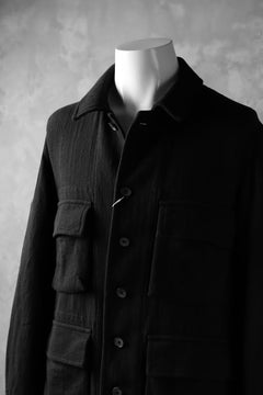 画像をギャラリービューアに読み込む, COLINA BDU JACKET / HAND-SPUN COTTON TWILL (BLACK)