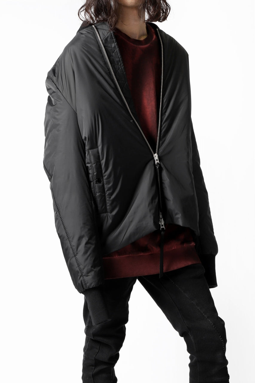 画像をギャラリービューアに読み込む, thomkrom MA-1 PADDED BLOUSON / P.A OVERLOCKED (BLACK)