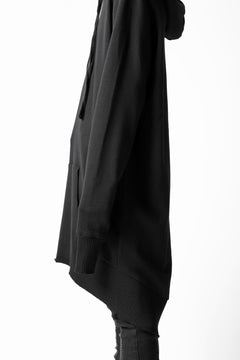 画像をギャラリービューアに読み込む, thomkrom BRUSHED BACK LONG HOODIE / FRENCH-TERRY (BLACK)