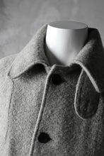 画像をギャラリービューアに読み込む, sus-sous foot guards great coat / W100 Harris melton raised washer (TOP GREY BEIGE)
