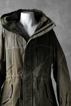 画像をギャラリービューアに読み込む, BACKLASH x LOOM exclusive RECONSTRUCTIVE HOODED JACKET / VINTAGE MILITARY CANVAS
