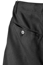 画像をギャラリービューアに読み込む, N/07 "MAUSK Detail" Three Dimensional Wide Tuck / Dart Cropped Pants #2 (BLACK)