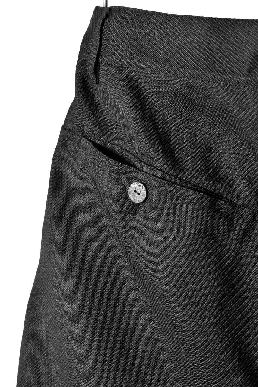画像をギャラリービューアに読み込む, N/07 "MAUSK Detail" Three Dimensional Wide Tuck / Dart Cropped Pants #2 (BLACK)