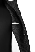 Load image into Gallery viewer, blackcrow standcollar tailorcoat (wool dark check)