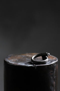 画像をギャラリービューアに読み込む, Holzpuppe exclusive Bone ring with Smoke Quartz