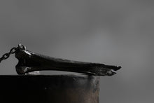 Load image into Gallery viewer, Holzpuppe exclusive Femur Bone Pendants with Green Tourmalinated Quartz