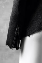 Load image into Gallery viewer, blackcrow raglan zip blouson / cotton&hemp double faces (charcoal)