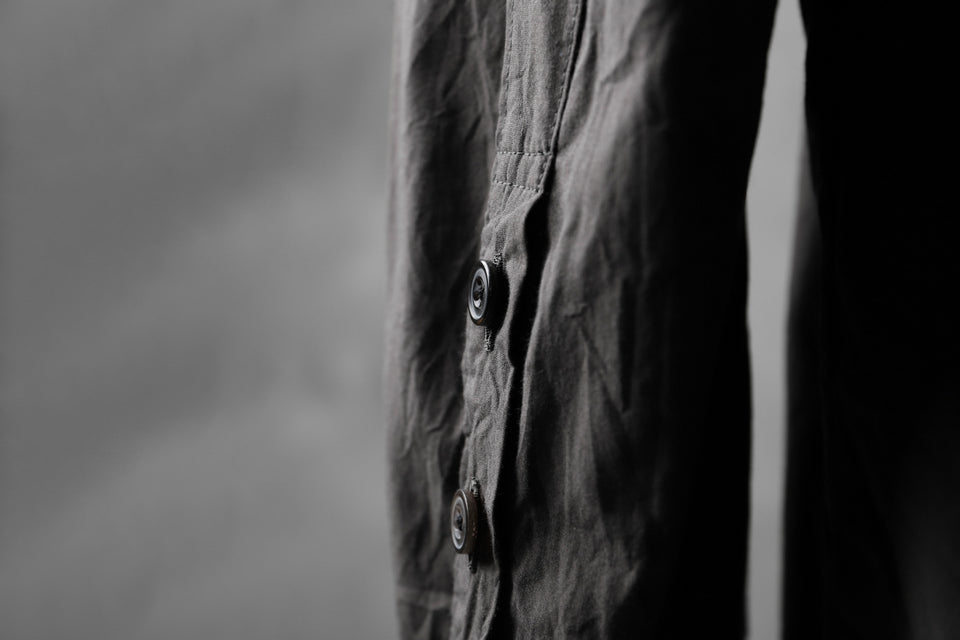 画像をギャラリービューアに読み込む, KLASICA SABRON HALF BUTTON PULLOVER SHIRT / TYPE-WRITER CLOTH (MOSS)