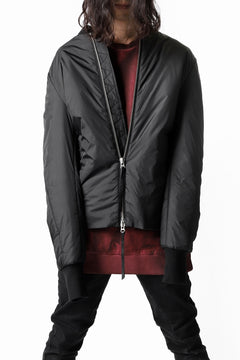 画像をギャラリービューアに読み込む, thomkrom MA-1 PADDED BLOUSON / P.A OVERLOCKED (BLACK)