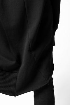 画像をギャラリービューアに読み込む, thomkrom BRUSHED BACK LONG HOODIE / FRENCH-TERRY (BLACK)