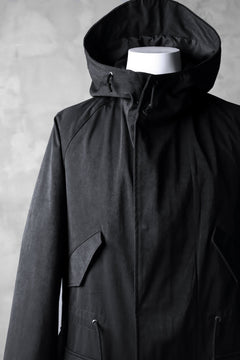 画像をギャラリービューアに読み込む, COLINA M-1948 HOOD PARKA COAT / HIGH DENSITY MILICLOTH (BLACK)