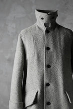 画像をギャラリービューアに読み込む, sus-sous foot guards great coat / W100 Harris melton raised washer (TOP GREY BEIGE)