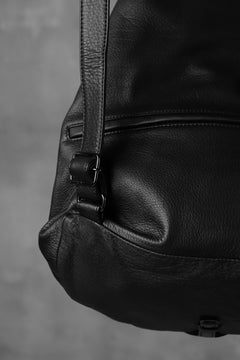 画像をギャラリービューアに読み込む, discord Yohji Yamamoto TUCKED LEATHER BACKPACK (BLACK)