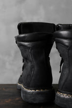 画像をギャラリービューアに読み込む, A DICIANNOVEVENTITRE A1923 Norwegian Laced Boots SH2 / Cavallo Oilo (NERO)