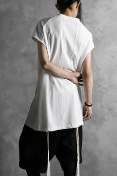 画像をギャラリービューアに読み込む, KLASICA LUNG CAP SLEEVE LONG  CUT & SEWN / DRY TWILL JERSEY (WHITE)