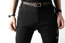 画像をギャラリービューアに読み込む, thomkrom OVER LOCKED SLIM TROUSERS / FADE STRETCH DENIM (BLACK)