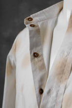 画像をギャラリービューアに読み込む, Aleksandr Manamis Raw Hallf Collar Shirt / Tea Stain Dot
