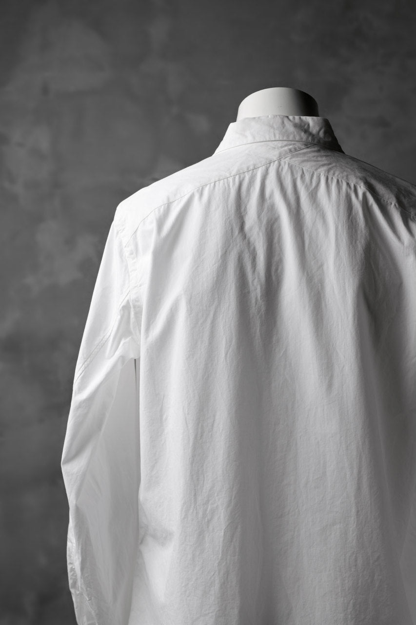 画像をギャラリービューアに読み込む, KLASICA SABRON BUTTON FRY SHIRT / TYPE-WRITER CLOTH (WHITE)